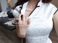 Wanjujiang—sườn xám trắng cao gót Huisi