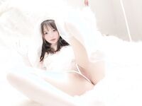 高端ACG業界女神爆機少女▌喵小吉▌珍品T3會員《小吉的答謝禮2》限定版《白色花嫁》鄰家少女胴體美到爆!限定版 白色花嫁