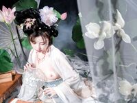 高端ACG業界女神爆機少女▌喵小吉▌珍品T3會員《月清花》古裝誘惑仙女下凡 細膩嫩穴美乳 珍藏必備爆贊