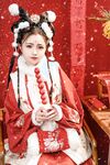 高端ACG業界女神爆機少女▌喵小吉▌珍品T3會員《玉兔迎春》紅紅火火M腿掰穴獻禮 賀慶新春 珍藏必備爆贊
