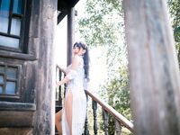 Lu Qingqing kyokyo Burger King-No.009-กี่เพ้าสีฟ้า[24P]