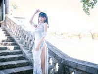 Lu Qingqing kyokyo Burger King-No.009-กี่เพ้าสีฟ้า[24P]