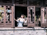 Lu Qingqing kyokyo Burger King-No.009-กี่เพ้าสีฟ้า[24P]