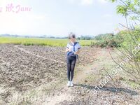 Large scale exposure at the intersection of the village near the school