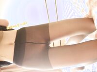 NTR girl black silk dress 76P1V