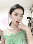 Contrast and exposed beauty Ying Dashen [Yi Shao] customized + 19 sets of sexy and obscene photos half body in green clothes