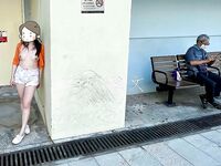 Menunjukkan wajah anda adalah cara untuk pergi! Orang tidak sepatutnya kelihatan tulen, berkulit cerah, tidak berambut dan cantik, gadis yang suka mendedahkan diri mereka [Yiliwen] melanggan, mendedahkan diri mereka di hadapan pelbagai orang di pasar raya