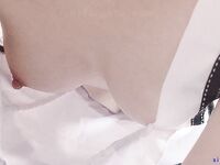 สวัสดิการ Ji สาวผมสีชมพูในชุดโลลิต้าบนทวิตเตอร์ [ตงตงอยากดื่มนม] ถ่ายแบบส่วนตัวโดยใช้อุปกรณ์ประกอบฉากเพื่อหลั่งของเหลวสีขาวออกมา