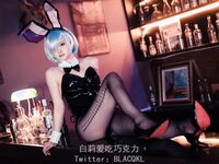 Bai Li suka coklat-NO.002 Rem Bunny Girl