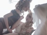 Hinajiao-NO.005 แมวกับกระต่าย 