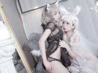 Hinajiao-NO.005 แมวกับกระต่าย 