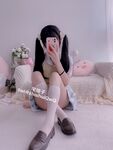 Gadis comel dengan ekor kuda berkembar Nikaido (Za Eiko) - stoking putih NO.031 JK