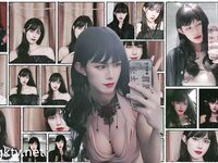 长很像阿朱的超高颜值广州TS【桃子吖】与金主女闺蜜啪啪合集