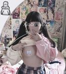 Twitter萝莉〖小埋长不高〗可爱私拍，奶油肌肤挺乳粉穴在外是老师同学眼中的乖乖女在家是小母狗