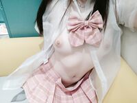 攝影大咖【山野村夫】御用模特，推特頂級高顏女神【廣深蝦醬】露臉私拍完整集，打炮自慰清純外表下如此反差