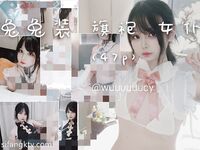 推特13萬粉蘿莉風coser可鹽可甜TS娘【小舞醬】露臉私拍，嗲聲嗲氣3P前後夾擊直男最愛