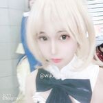 推特13萬粉蘿莉風coser可鹽可甜TS娘【小舞醬】露臉私拍，嗲聲嗲氣3P前後夾擊直男最愛