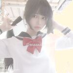 推特13萬粉蘿莉風coser可鹽可甜TS娘【小舞醬】露臉私拍，嗲聲嗲氣3P前後夾擊直男最愛