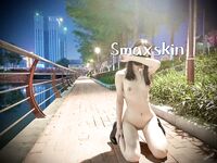 推特顶级身材露出狂人少女嫩妹【Smaxskin】私拍，宜家全裸露出母狗式调教啪啪啪无套内射无毛嫩穴