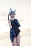 G44 tidak akan cedera - NO.78 Blue File Sand Wolf Baizi Swimsuit
