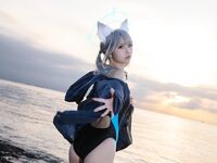 G44 tidak akan cedera - NO.78 Blue File Sand Wolf Baizi Swimsuit