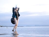 G44 tidak akan cedera - NO.78 Blue File Sand Wolf Baizi Swimsuit