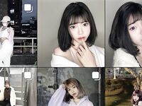 "Leaks about Couples Leaked" Tumambad ang maikling buhok na mapaglarong babae ni Neng Ren na makipagtalik sa kanyang kasintahan.