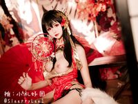 明星颜值性感女神『小礼好困@SleeppyLee1』唯美私拍-[碧蓝航线] 大凤旗袍