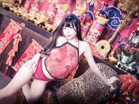 เทพธิดาหน้าอกที่สวยงามสุด ๆ [Li Fei'er (สุนัขสามหัว)] ของสวัสดิการการถ่ายภาพส่วนตัวล้อเล่นหน้าท้อง