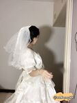 04年清纯露脸小姐姐【胡椒籽】最新9月定制-婚纱