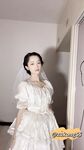 04年清纯露脸小姐姐【胡椒籽】最新9月定制-婚纱