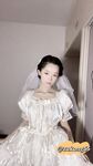 04年清纯露脸小姐姐【胡椒籽】最新9月定制-婚纱