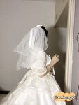 04年清纯露脸小姐姐【胡椒籽】最新9月定制-婚纱