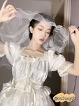 04年清纯露脸小姐姐【胡椒籽】最新9月定制-婚纱