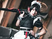 劲爆二次元【浵卡ToKar】爆乳台妹Cos艾莲•乔精美私拍套图掰穴三点全露女仆侍奉榨精黑丝淫液足交(2)