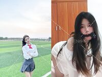 Cô giáo xinh đẹp và giàu có "Coco sữa" mặc đồ rất nữ tính để đến trường.