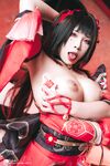 Patreon【浵卡ToKar】cos花火巨乳白虎，口交干炮一条龙，花式足交超带劲