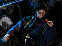 极品反差露脸嫩妹！天然巨乳可盐可甜COSER清纯美少女【奈汐酱】最新付费作品-蜘蛛精四妹