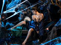 极品反差露脸嫩妹！天然巨乳可盐可甜COSER清纯美少女【奈汐酱】最新付费作品-蜘蛛精四妹