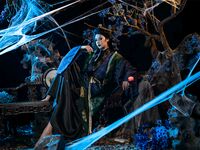 极品反差露脸嫩妹！天然巨乳可盐可甜COSER清纯美少女【奈汐酱】最新付费作品-蜘蛛精四妹