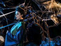 极品反差露脸嫩妹！天然巨乳可盐可甜COSER清纯美少女【奈汐酱】最新付费作品-蜘蛛精四妹