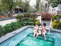 【深夜企劃】極品模特【理萬姬】-溫泉景區真空露出（上集）