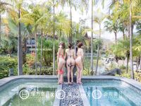 【深夜企劃】極品模特【理萬姬】-溫泉景區真空露出（上集）