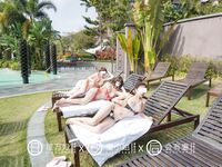 【深夜企劃】極品模特【理萬姬】-溫泉景區真空露出（下集）