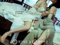 [Projek Lewat Malam] Model terbaik [Liwanji]-ular putih dan hijau Lily Saigao yang mengkhayalkan