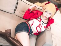 Patreon【浵卡】cos Qiuyue Aili big breasts white tiger, passionate creampie