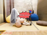 [Tutu_Xiuhe_tu521125] ウェディングドレスで中出し、男子トイレでオーラルセックス、おしっこ、制服、露出、コントラストビッチ、二人組