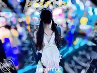 케이프 갓의 트윈 포니테일, 핑크색과 부드러운 백호@LOLI작은사촌