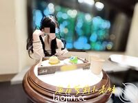 케이프 갓의 트윈 포니테일, 핑크색과 부드러운 백호@LOLI작은사촌