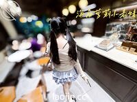 케이프 갓의 트윈 포니테일, 핑크색과 부드러운 백호@LOLI작은사촌